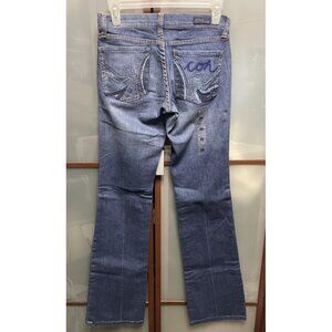 Citizens of Humanity Y2K 90s Zhandra Kelly Bootcut Embroidered Denim Jeans Sz 25
